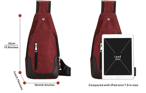 Sac à bandoulière unisexe de style sportif pour le voyage, la randonnée et les activités de plein air - Sacs messager à bandoulière - Product Image 2