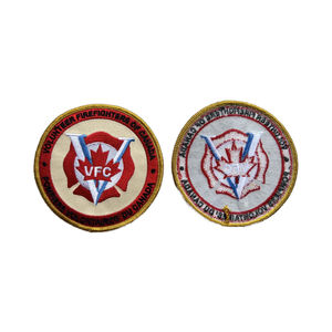 Premium Gold Bullion Embroidery Patch | Handmade Wire Thread Brand Logo for Uniforms | Bulk Manufacturer Direct - Product Image 2