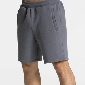 Factory Price 100% Cotton Heavyweight Fleece Men's High Street Elastic Waist <b>Shorts</b> Solid Street Style for Daily Wear - Product Image 4