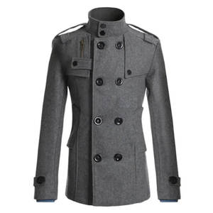 Manteau Trench Élégant en Mélange de Laine pour Homme – Veste d'Hiver Chaude et Longue pour l'Automne – Style Urbain Décontracté et Habillé – Vente en Gros - Product Image 5