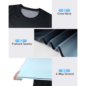 Camiseta de Pesca de Manga Larga para Hombre, con Protección Solar UPF 50, de Secado Rápido, con Estampado por Sublimación y Color Degradado - Product Image 2