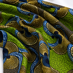 Tela Africana Estampada al por Mayor, Textil de Algodón Ankara, Tela Batik Colorida para Vestidos Tradicionales, Prendas de Moda - Product Image 4
