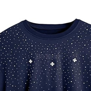 T-shirts pour hommes Street Wear avec strass - Couleur unie, polyester/coton écologique et respirant, tailles personnalisables - Product Image 6