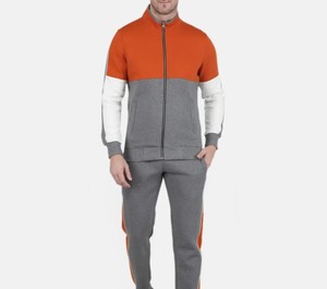 Wholesale 2026 Custom Logo Casual Solid Cotton Outdoor Sport Men's 2-Piece Sportswear Tracksuit Set with Hoodie - Product Image 1