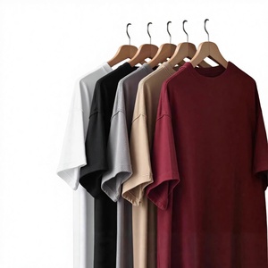 T-shirt en coton blanc à col rond et manches courtes pour homme, coupe classique, couleur unie, tricot jersey, design uni - Product Image 2