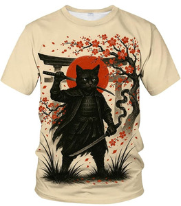 Camiseta de Hombre de Alta Calidad al por Mayor, 100% Algodón, Tejido Transpirable, Corte Holgado, Manga Corta, Diseño Personalizado, Tallas Grandes, Estampada, 300g - Product Image 1