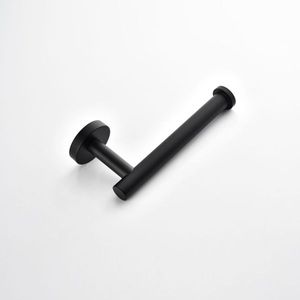 Confezione da 2 Portarotoli per Carta Igienica in Acciaio Inossidabile SUS304 Nero Opaco per Hotel e Bagni - Montaggio a Parete - Product Image 5