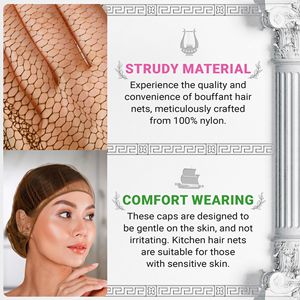 Pacchetto 1000 marrone 18 pollici usa e getta per capelli elastici capelli medicali berretto monouso chirurgico servizio cibo Bouffant - Product Image 3