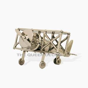 Escultura de Aluminio Pulido Brillante con Forma de Helicóptero, Aspecto Muy Atractivo, Adorno para el Hogar, Oficina y Restaurante - Product Image 1