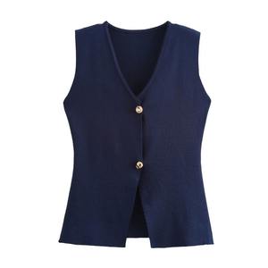 Chalecos de Moda Chic para Mujer, Venta Directa de Fábrica, Diseños de Chalecos Sexys para Mujer con Cuello en V - Product Image 2
