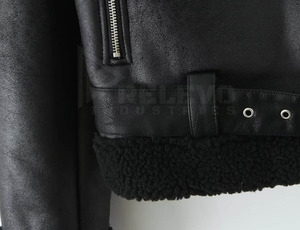 <b>Mens</b> <b>Leather</b> <b>Jacket</b> Inner Wool Lined Classic Vintage Style Warm Durable Winter Coat Outerwear Wholesale - Product Image 4