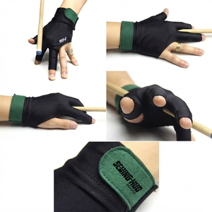 Guantes de Billar Personalizados al Por Mayor, Nuevo Estilo, Mejor Calidad, Color Sólido, 3 Dedos, Cómodos y Flexibles - Product Image 3
