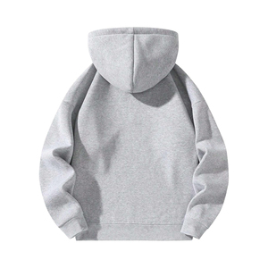 เสื้อฮู้ดซิป 1/4  ผ้าฝ้าย 100% ขายส่ง ดีไซน์โดดเด่น ทรงโอเวอร์ไซส์ สำหรับผู้ชาย - Product Image 2