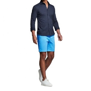 Logo personnalisé séchage rapide évacuation de l'humidité entraînement couleur unie blanc Casual Golf Polyester Shorts hommes Bangladesh - Product Image 1