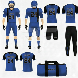 Uniforme de Fútbol Americano Unisex a Precio de Fábrica, 100% Poliéster, Ligero, Manga Corta, Transpirable, Antibacteriano - Product Image 1