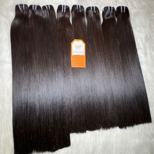 Precio al por mayor Todas las longitudes Hueso negro Recto Extensiones de cabello humano vietnamita Cutícula completa alineada - Product Image 4