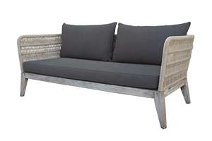 Tropical <b>Outdoor</b> <b>Sofa</b> Set with UV-Resistant PE <b>Rattan</b> and High-Density Foam Cushions for Villa Garden Use - Product Image 3