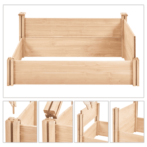 Bac à légumes surélevé en bois pour légumes, herbes et fleurs - Product Image 2