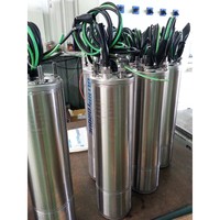 Pompa Air Sumur Dalam Buatan Taiwan 5HP Tiga Fasa Subwell Baja Tahan Karat 4 Inci Impeller Plastik Multistage Borehole