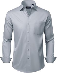 Camisa de negocios de manga larga para hombre - Product Image 5