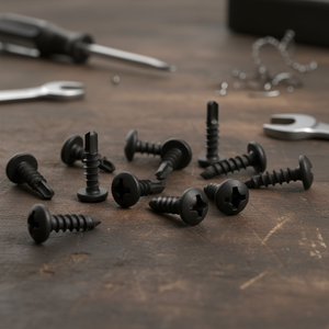 Standard Thread Black Coated Pan Head <b>Screws</b> for Metal Applications - Product Image 1