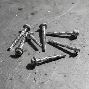 Tornillos Autoperforantes con Cabeza de Arandela Métricos al por Mayor - Fijaciones para Techos de Acero al Carbono Galvanizado en Caliente - Product Image 1
