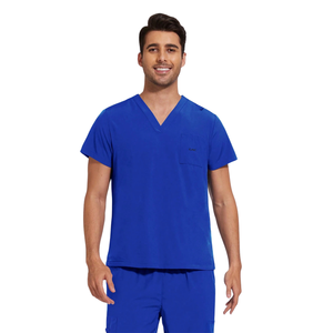 Unisex Medical <b>Scrub</b> Suit V Neck Short Sleeve Top Cargo Jogger Pants OEM Comfortable <b>Hospital</b> <b>Scrub</b> Set - Product Image 3