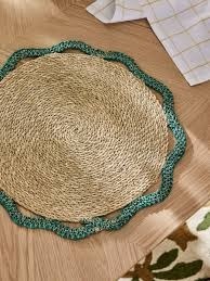Manteles Individuales Redondos Tejidos Naturales, Decoración de Mesa, Manteles Individuales de Pasto Marino de Alta Calidad, Manteles de Alta Calidad para Decoración del Hogar y Restaurantes - Product Image 2