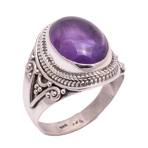 925 Sterling Silver Natural Amethyst <b>Rings</b> <b>Indian</b> Jewelry Bulk Wholesale Women Fashion Jewelry <b>Rings</b> Suppliers - Product Image 1