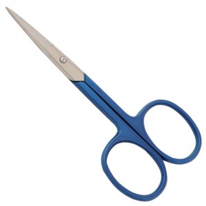 Stainless Steel Manicure Scissors Curved Sharp Blade Square Hole Handle Durable Right-Handed Nail Care <b>Tool</b> for Babies Adults - Product Image 1