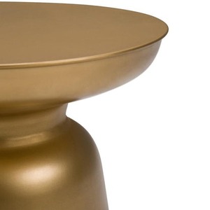 Mesa de Centro Moderna con Tapa Redonda, Muebles Contemporáneos para Sala de Estar, Mesa Auxiliar Decorativa de Metal - Product Image 5