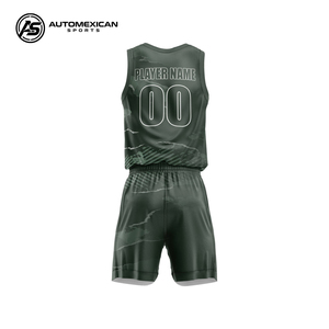 Conjunto de Camiseta y Pantalones Cortos de Baloncesto Personalizados para Hombre y Mujer, Uniforme de Equipo, Ropa Deportiva OEM ODM, Poliéster Transpirable, Impresión por Transferencia de Calor - Product Image 2