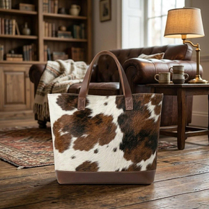 Bolsos de cuero vacuno de lujo hechos a mano con pelo, proveedor mayorista OEM, logotipo personalizado, calidad de exportación a precio razonable - Product Image 5