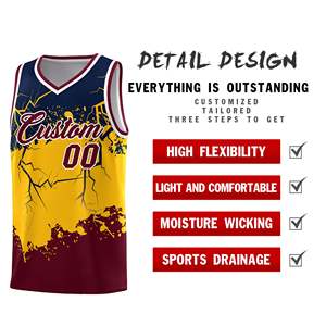 Uniforme de basket-ball imprimé par sublimation de qualité supérieure, dernière vente chaude, uniformes de basket-ball personnalisés pour hommes - Product Image 6