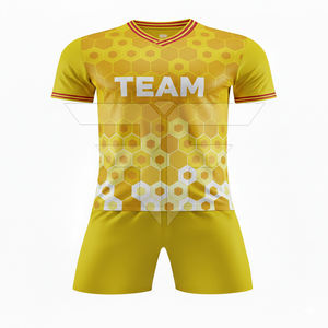 Uniforme de Fútbol Personalizado con Tela de Poliéster 100% de Secado Rápido, Colores y Logotipo Personalizados para un Rendimiento Óptimo en el Campo - Product Image 2