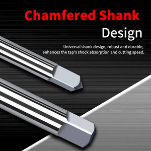 Jeu de tarauds à main HSS norme JIS 3 pièces M3 M6 M8 M10 M12 à cannelures droites 6542 Outils de filetage - Product Image 4