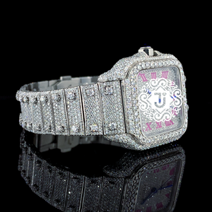 Nuevo Reloj de Lujo con Diamantes Moissanite de 41 mm, Estilo Hip Hop, para Regalos, Fiestas y Ocasiones Especiales, Disponible a un Precio Accesible desde India - Product Image 5