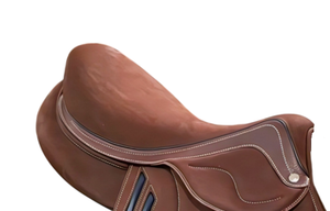 Durable English Horse Riding Saddle Premium Leather <b>Equestrian</b> Saddle Lightweight Comfortable Design for Jumping Dressage - Product Image 2
