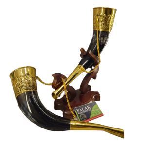 Corne à boire en agate faite à la main authentique Style d'amour de Noël nautique sculpté artisanat naturel pour les décorations du monde Falak - Product Image 1