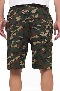 Shorts décontractés pour hommes en velours côtelé polyester/coton respirant avec fermeture éclair - Product Image 2