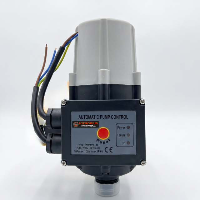Hydroplus Automatic Pump Controller 16A Smart Water Pressure Switch Plastic IP24 for Domestic Irrigation Systems Auto Restart