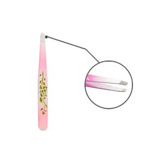 Pinzas Quirúrgicas de Precisión Morje de Acero Inoxidable para Pestañas, Diseño Floral Rosa, Punta Suave, 10 mm de Longitud, Agarre Perfecto, Modelo Fino - Product Image 3
