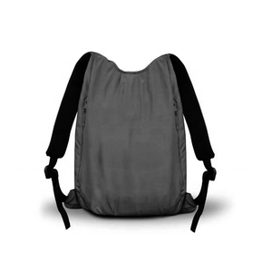 Sac de sport unisexe en nylon durable avec fermetures à glissière imperméables et doublure en polyester Poignées rembourrées grises Prix des commandes en gros bas offerts - Product Image 1