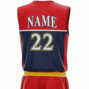 Conjunto de Uniforme de Baloncesto Personalizado 2026, Estilo Nuevo, Transpirable, Estampado, Sin Mangas, Colorido, Unisex, Top y Pantalones para Práctica - Product Image 4