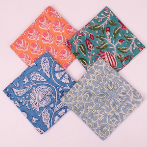 Pañuelos de Algodón con Estampado Boho, Multicolor, Estilo Vintage, Ecológicos, Regalo para Adultos y Damas - Product Image 5