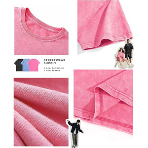 เสื้อยืดทรงปกติ คอวี แขนสั้น ล้างสีแบบแอซิดวอช แต่งขอบสีเข้มและแผ่นกลางสีอ่อน - Product Image 2