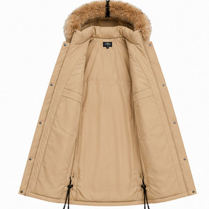Parka d'hiver haut de gamme pour femme avec capuche à bordure en fausse fourrure et isolation épaisse pour une performance supérieure par temps froid - Product Image 6