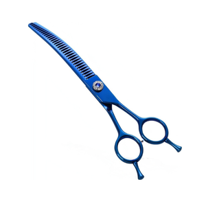 Professional Multi-Purpose Portable Luxury Simple Stainless Steel <b>Dog</b> Grooming <b>Scissors</b> Curved Chunker Shear - Product Image 2
