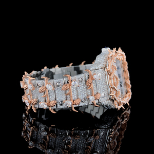 Reloj de Lujo Hecho a Mano, Edición Limitada, con Joyas de Belleza, Arte en Acero Inoxidable, Cristal de Zafiro, Unisex, Personalizado - Product Image 2