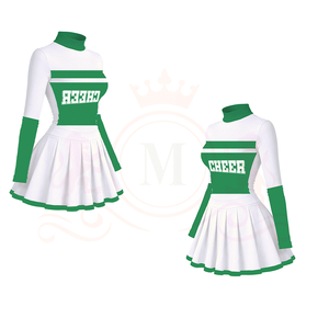 ชุดเชียร์ลีดเดอร์แบบกำหนดเอง ผ้าโพลีเอสเตอร์ 100% ระบายอากาศได้ดี - Product Image 3